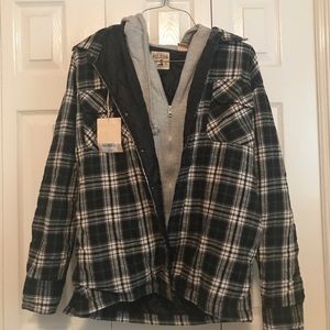 NWT Flannel Hoodie